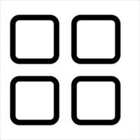 a new unique Four square icons on a white background vector