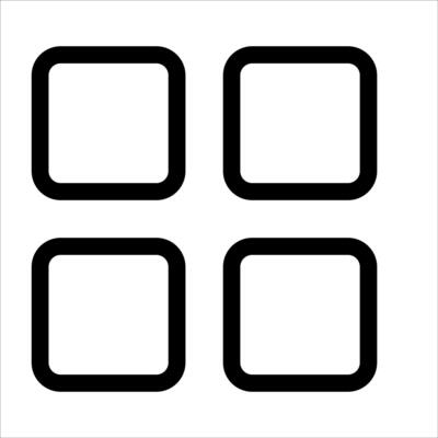 a new unique Four square icons on a white background