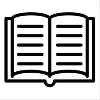 unique An open book icon on a white background vector