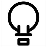 A unique light bulb icon on a white background vector