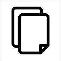 new unique white icon of a document vector