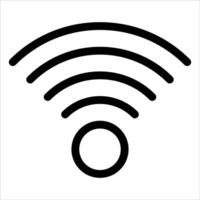 A wifi symbol on a white background vector