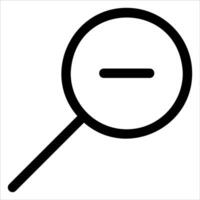unique Magnifying glass icon in white background vector