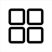 unique Four square icons on a white background vector