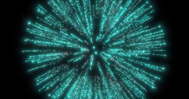 A single explosion of fireworks. Festive fireworks. Abstract animation.1 video