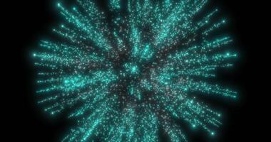 A single explosion of fireworks. Festive fireworks. Abstract animation. video