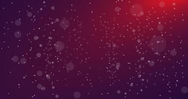Falling particles. Bokeh. Abstract snow. Colored background. 2 video