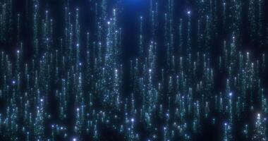 Abstract fast-growing stalagmites1. Colored plumes of particles rising upwards. Abstract background. video