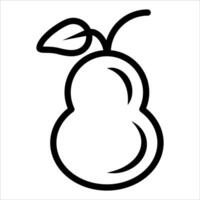 A unique pear icon on a white background vector