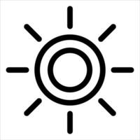 Sun icon illustration vector