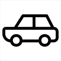 unique outline Car icon vector