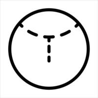 A new black and white icon of a clock vector