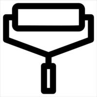A unique paint roller icon on a white background vector