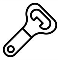 A new unique black and white icon of a wrench vector