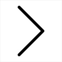 A unique black arrow pointing to the right in white background vector