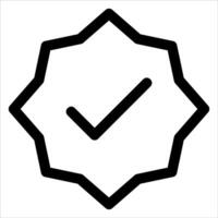 A new unique check mark in a circle on a white background vector