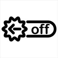 a new unique Off button icon vector