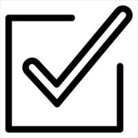 unique Check mark icon illustration in white background vector