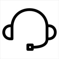 A new unique headset icon on a white background vector