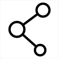 A new unique black and white icon of a circle with two circles vector