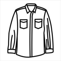 A new unique shirt with a pocket on the front vector