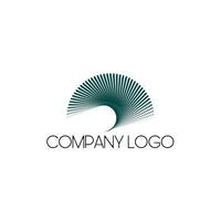 gradient shapes dots company logo design vector