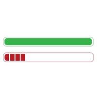color Progress loading bar icon set vector