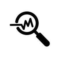 Analysis icon on white background. vector