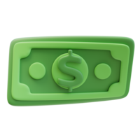 3D Rendering Wave Twisted Money Banknote Dollar Sign. Money Finance Concept png