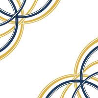 Elegant abstract corner design with blue and gold arcs for backgrounds and templates vector