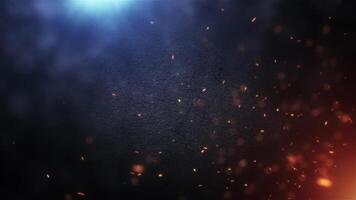 Dynamic sparks dance against a dark background in vibrant display video
