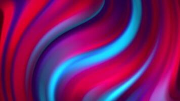 colorida abstrato padrões fluxo dentro hipnotizante ondas do vermelho e azul video