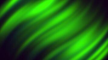 Glowing green waves create mesmerizing patterns in abstract display video
