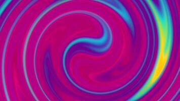 Creative abstract animation with dynamic swirling colors and patterns video