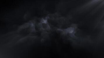 Mysterious fog envelops a dimly lit space during a quiet night video