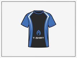 Flat illustration of a short sleeved custom t shirt design template vector