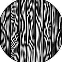 Abstract black and white wood grain texture pattern within a circular shape design vector