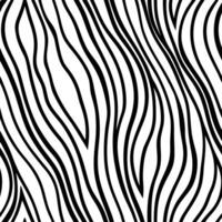 Seamless monochrome zebra animal print pattern in bold black and white background design vector