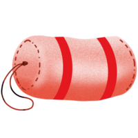 red sleeping bag png