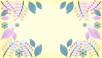 floral background with soft colors vector