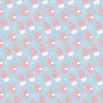 Mittens on rope and Booties Seamless Pattern Winter accessories with snowflakes decor Holiday fond. Perfect for use on variety Thematic cards, promotional banners, festive leaflets that spread cheer