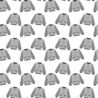 Hand Drawn Jacket bomber in Grayscale Monochrome Seamless Pattern Minimalist Backdrop Thematic cards. Isolated Background promo banner, leaflets or creative price tag to boost marketing efforts vector
