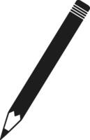 Bold Pencil Silhouette - School Writing Tool for Back to School Design vector