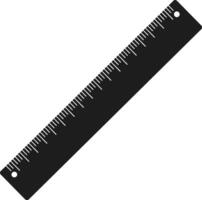 Straight Ruler Silhouette - Back to School Measurement Tool vector