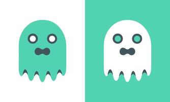 Ghost Silhouette logo design template vector