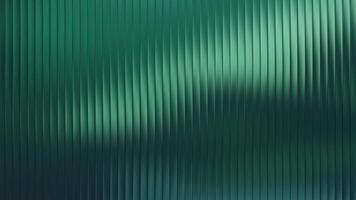 Green reed glass frosted window gradient. Premium corrugated wave texture. Ribbed glass background design. Abstract fluted acrylic surface with glossy refraction effect. vector