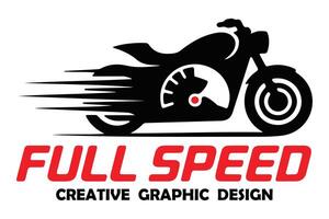 Fast bicycle speed logo design modern and dynamic vector
