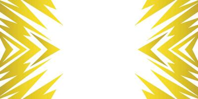 Abstract background with yellow lightning bolts and jagged electrical elements and with some copy space area vector