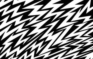Abstract seamless geometric pattern. Black and white background with lightnings vector