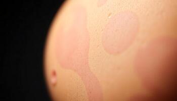 close up of a person's skin with a black background photo